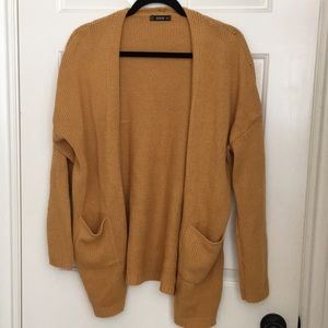 SHEIN- mustard yellow cardigan